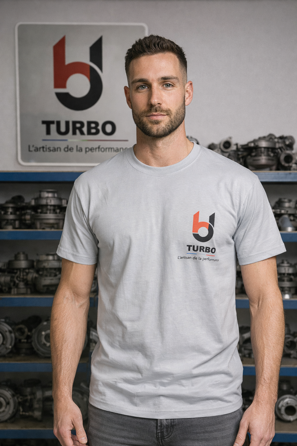 Turbo T-shirt BJ Turbo - Gris
